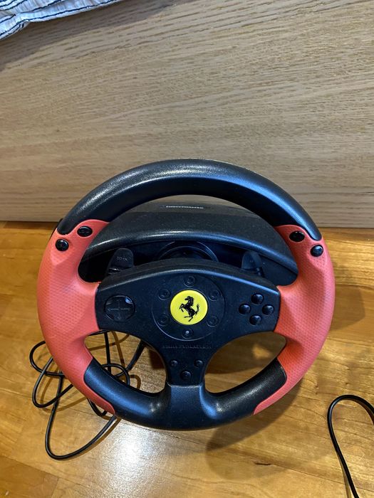 Ferrari Racing Wheel Red legend edition  (RUBBER TEXTURE)
For PS3 & PC