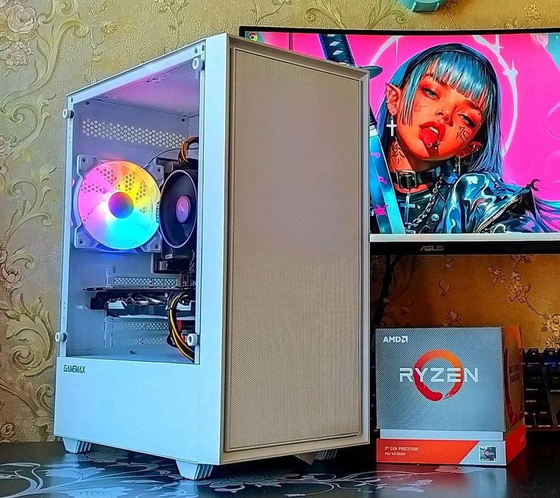 GTX1070ti+ Ryzen 7 2700+ 16Gb DDR4 ігровий компьютер