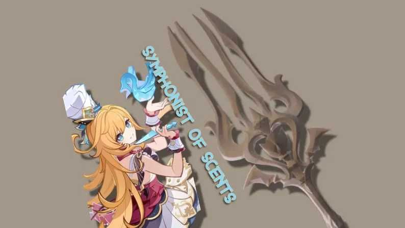 Genshin Impact Symphonist of Scents | arma da Escoffier cosplay/prop