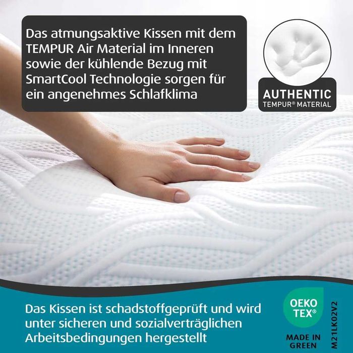 TEMPUR Poduszka Comfort Air Medium 40x80cm Średnia Twardość