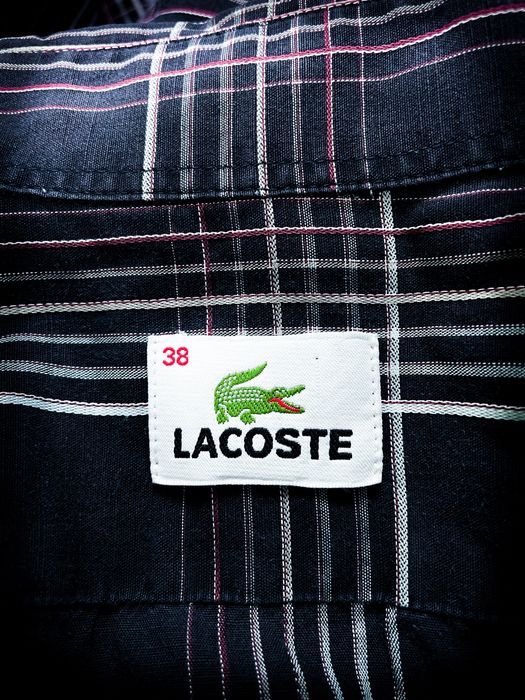 (S) Lacoste Nowa Męska Brązowa Markowa Koszula z Krótkim Rękawem Stylowa na co Dzień