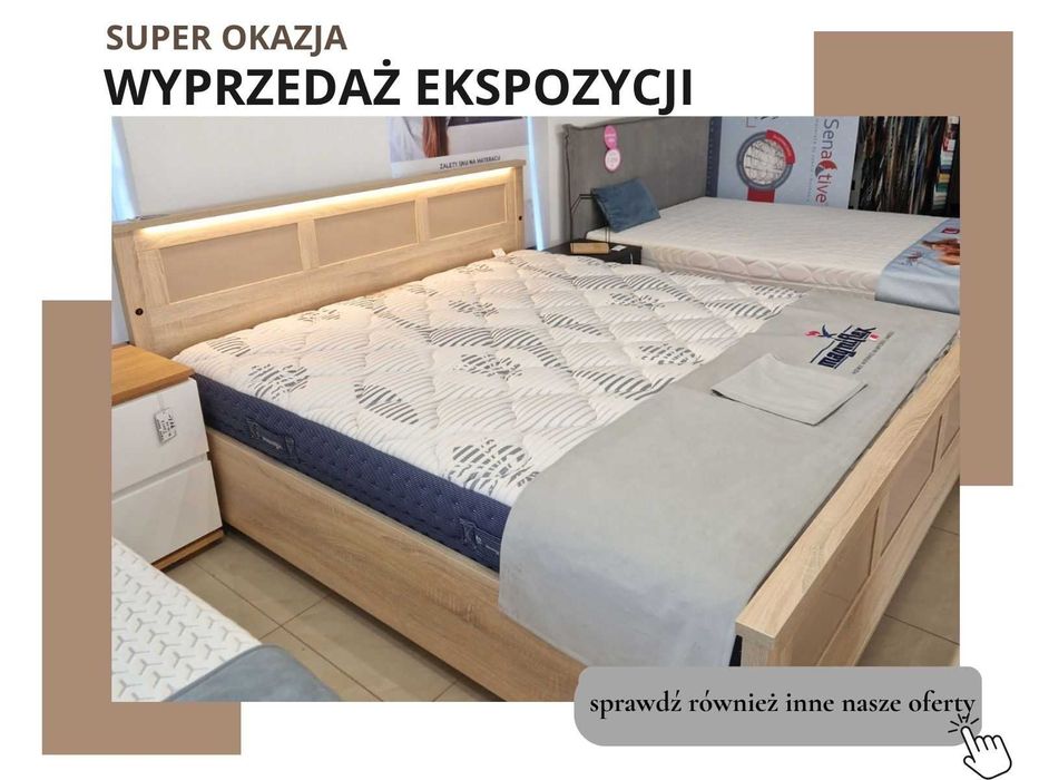 CREMONA łóżko 180x200 z pojemnikiem | WYPRZEDAŻ EKSPOZYCJI | 3.122 zł -20%