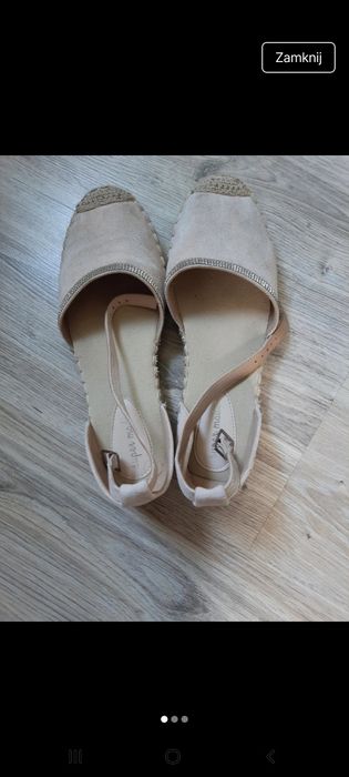Espadryle roz. 39
