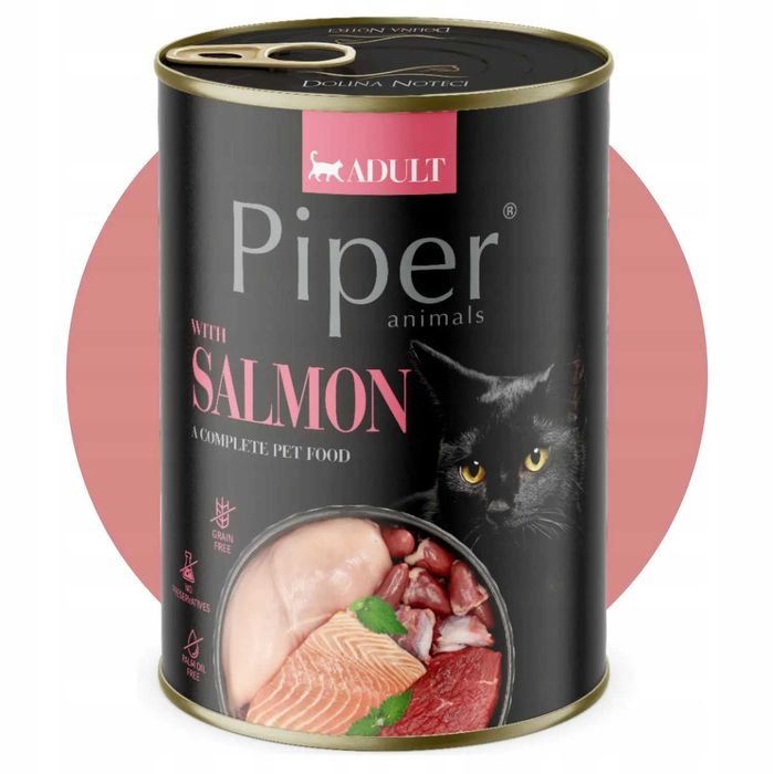 PIPER DOLINA NOTECI  Puszka dla kota , mix smaków48x400G