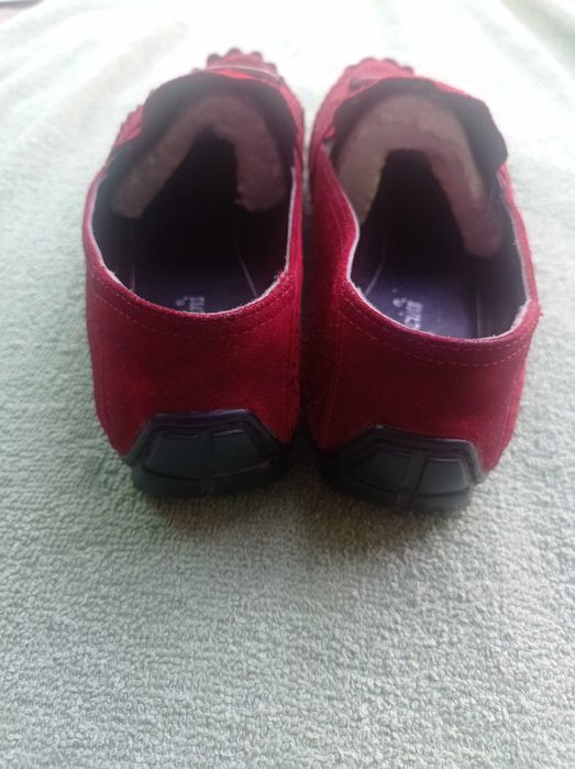 Мокасини чоловічі, 40-41, бордового кольору, в ідеальному стані, шкіра