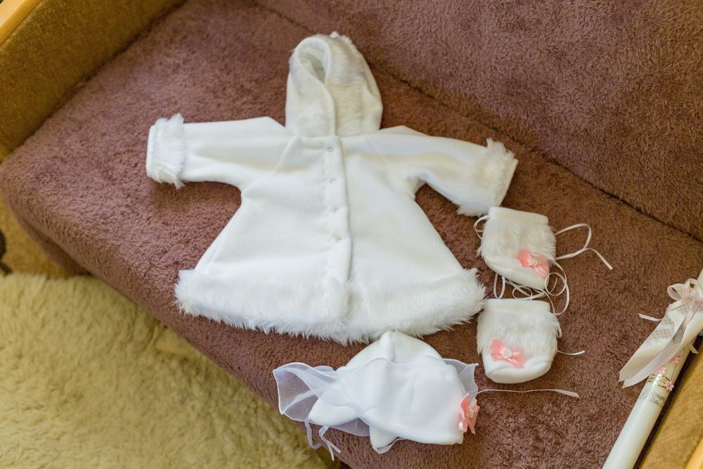 Ubranko do chrztu dla dziewczynki rozm. 68