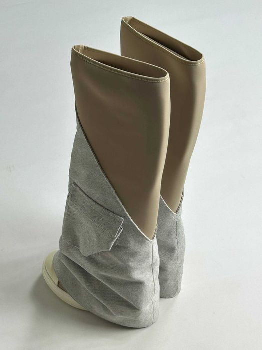 Кеди Rick Owens DRKSHDW Cargo Fetish Sneakers Milk Gray кеды серые