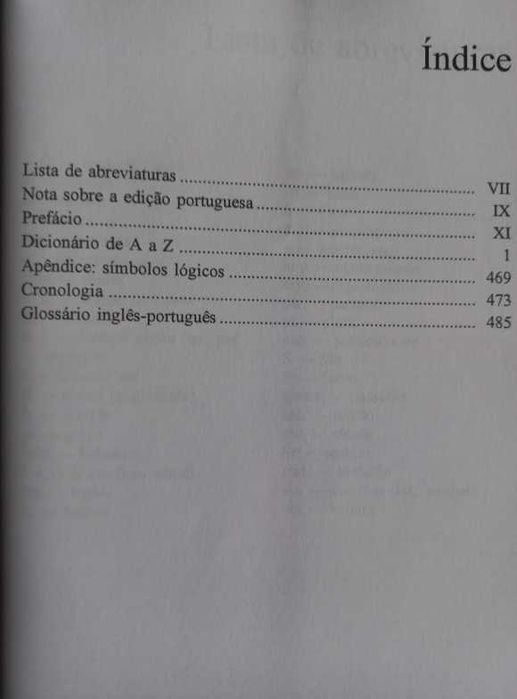 Dicionário de Filosofia - Simon Blackburn