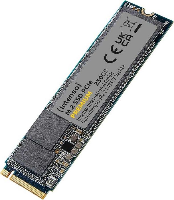 SSD M.2 NVMe PCIe Gen3x4 250GB Intenso Premium 2280 Interno Novo