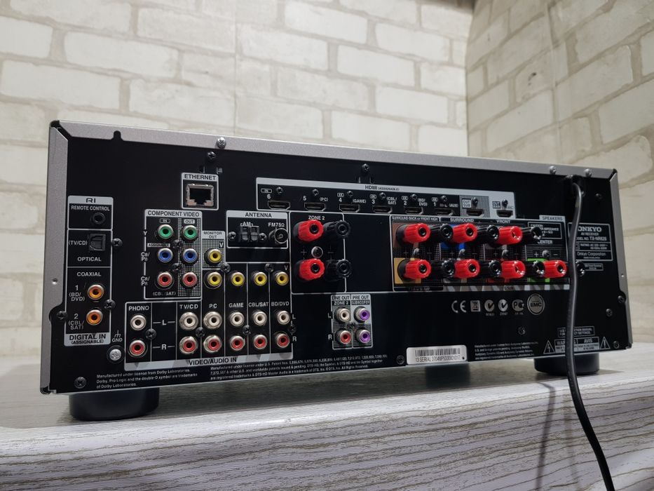 7.2 AV ресивер ONKYO TX-NR626,*7x160 Вт, Wi-Fi, Bluetooth, HDMI, USB