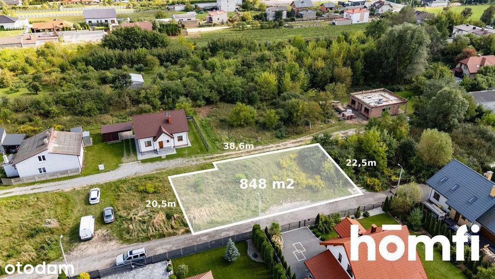 Wygodna działka z mediami, pod budowę domu