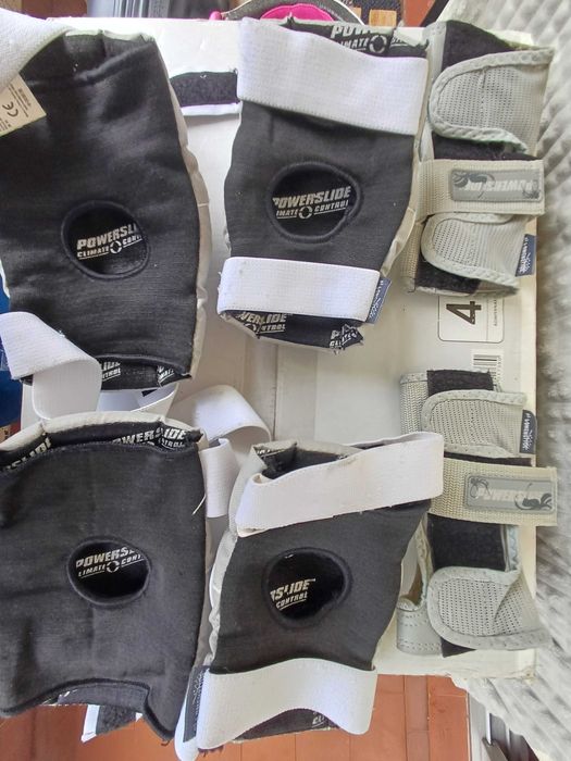 Patins Oxelo 4 rodas e kit de Proteção