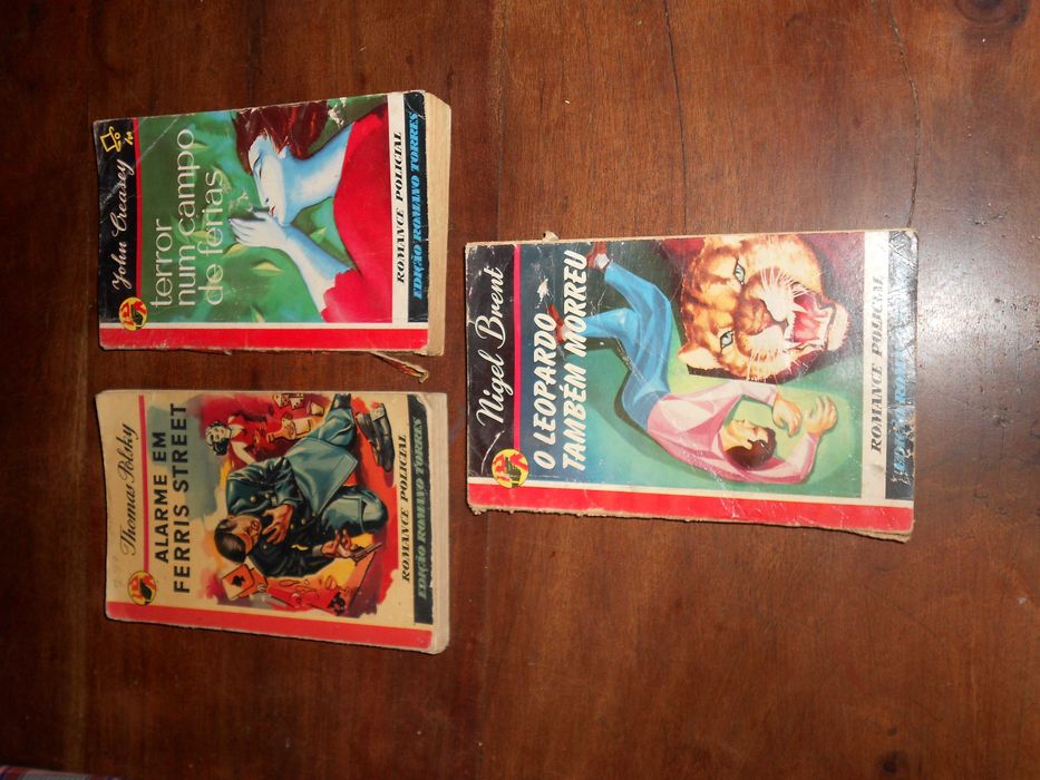 Livros colecção Grandes Mistérios Anos 50 - Polsky, Creasey, Brent