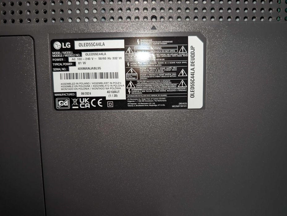 TV LG C4 55" de 2024 - como nova