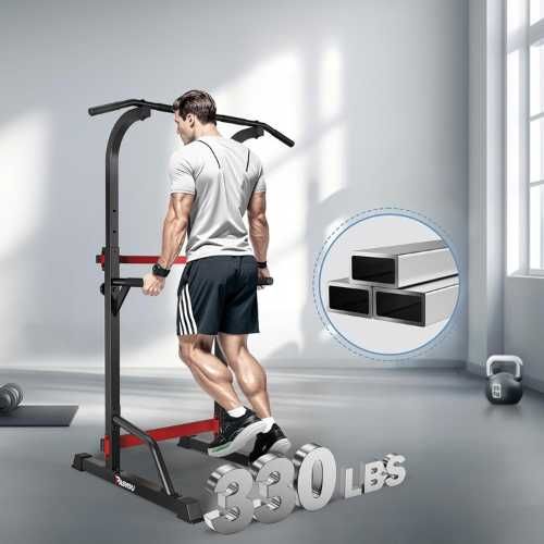 Regulowany drążek do podciągania i dipów PASYOU Power Tower PU30 50 kg