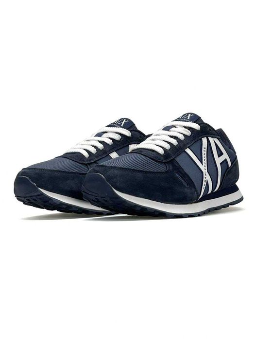 Кросівки Armani Exchange AX Navy Blue premium замшеві i89