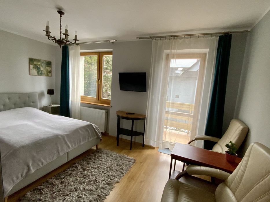 Nocleg Wisła – apartament 3-pokojowy z balkonem, centrum, kuchnia
