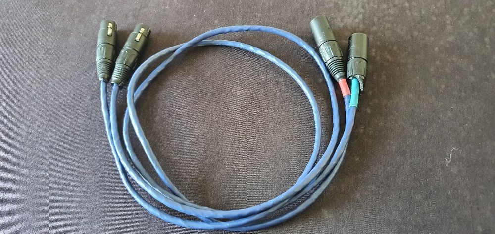 Cabo XLR, balanceado, fichas Neutrik, 1 m