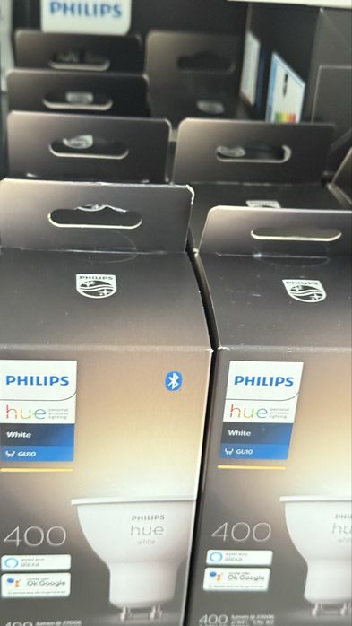Philips Hue LED Focos GU10 Branco quente