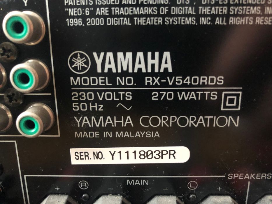 Wieża Yamacha amplituner + CD + kino domowe