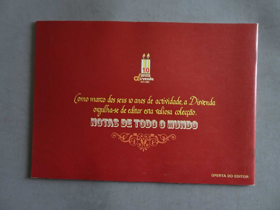 Caderneta de cromos vazia Notas de todo o mundo - Volume II - Ásia ..