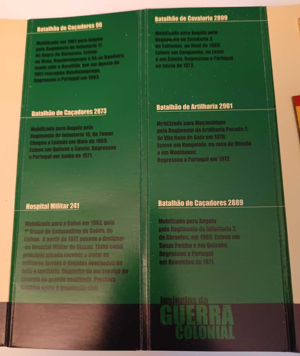 Insígnias da Guerra Colonial (6 Pins)