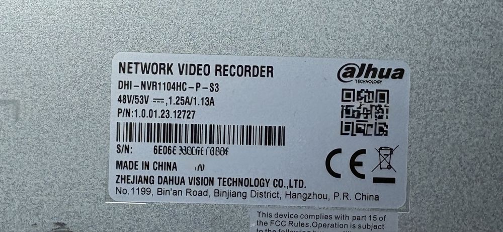 Zestaw Monitoringu IP Dahua NVR + Kamera POE + Dysk- Sonfigurowane