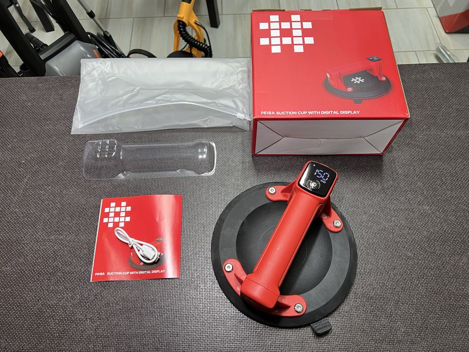 Присоска с автоподкачкой Shijing P618A На 140 кг Дисплей