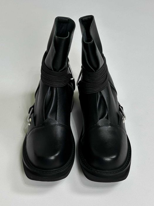 Черевики козаки чорні авангард черные казаки Indie sleaze Hedi Slimane