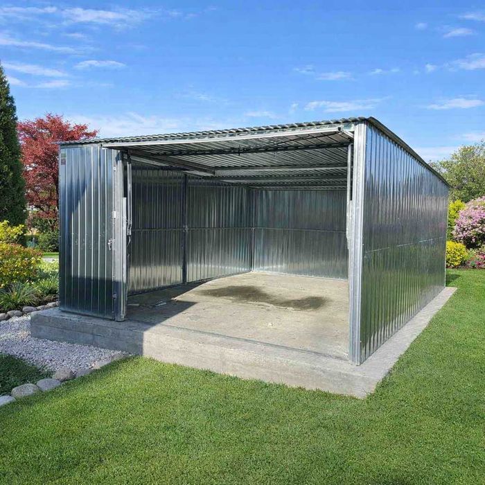 Garaż Blaszany 3x5 Brama Podnoszona