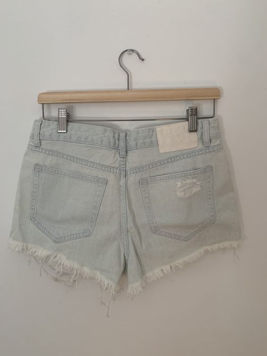 Calções de ganga clara