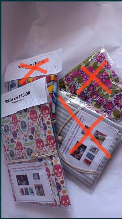 Capas para livros em tecido