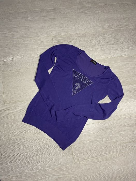 Sweter Guess Fioletowy Damski Sweterek Bluzka Modna Jak Nowy Vintage S