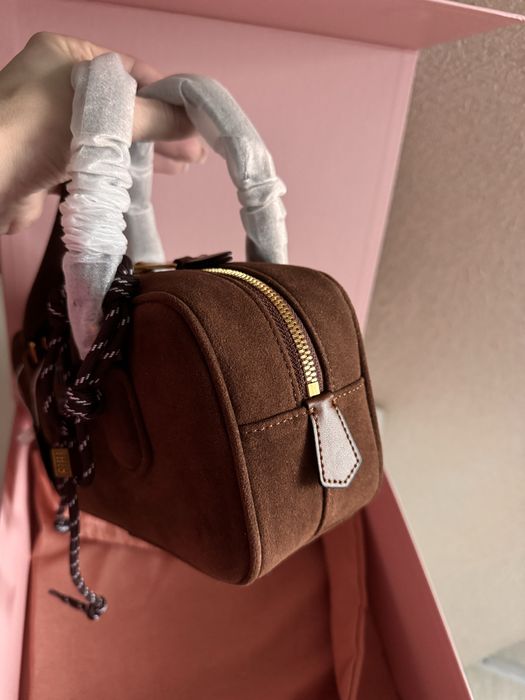 Сумка із натуральної замші Miu miu | магнітна коробка