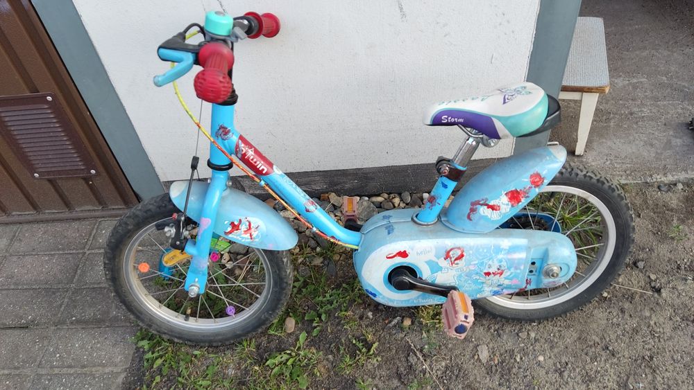 rower Btwin B'Twin 14 cali dla dzieci z wolnobiegiem