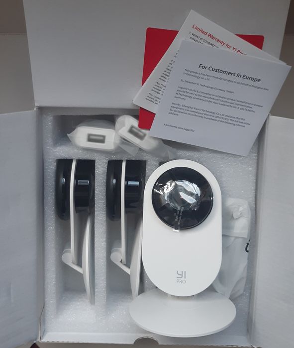 3 Камеры видеонаблюдения YI Pro 2K  Wi-Fi  умное обнаружение