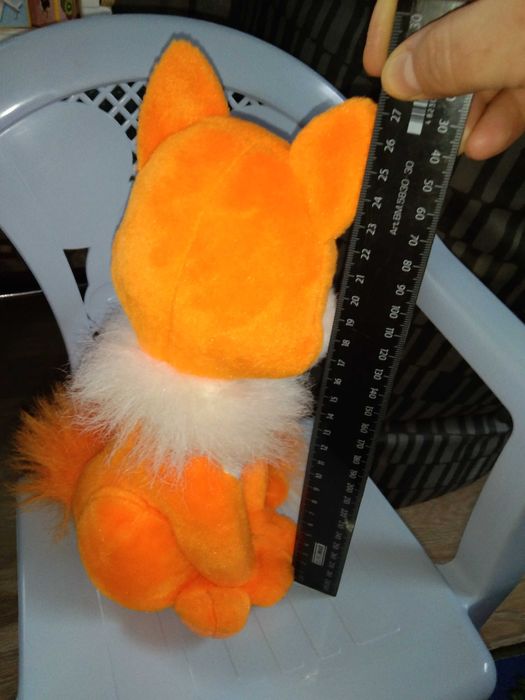 Нова м'яка іграшка Лисичка(розповідає віршик рос. мовою)