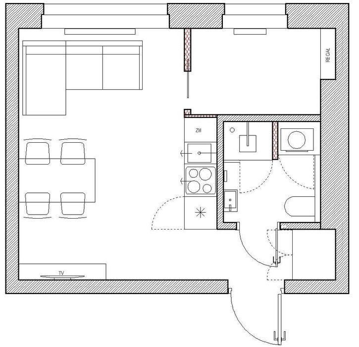 2 pokojowe mieszkanie Katowice - Widok 5