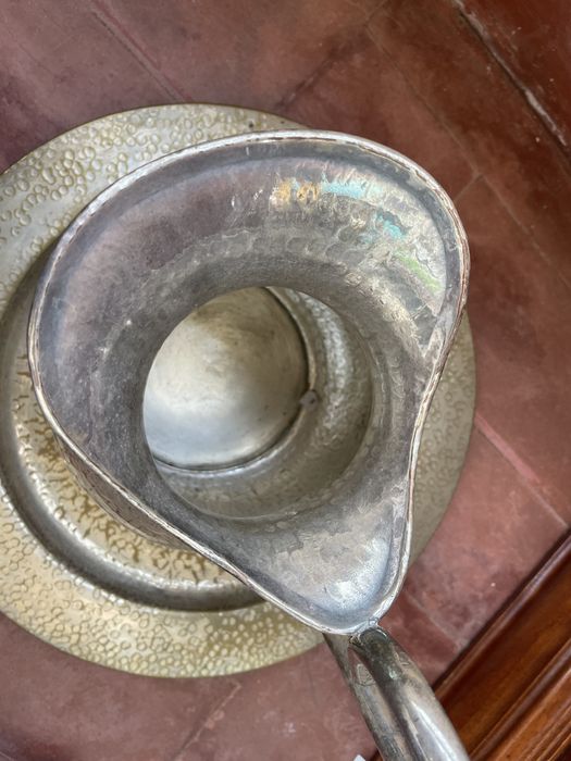 Jarro e bandeja de casquinha