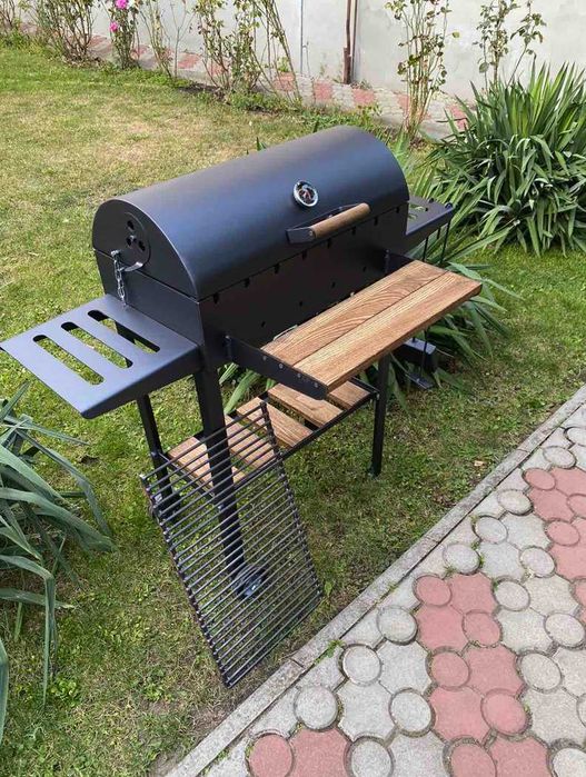 НОВИНКА / Мангал з кришкою метал 4 мм на 8 шампурів ПОСИЛЕНИЙ