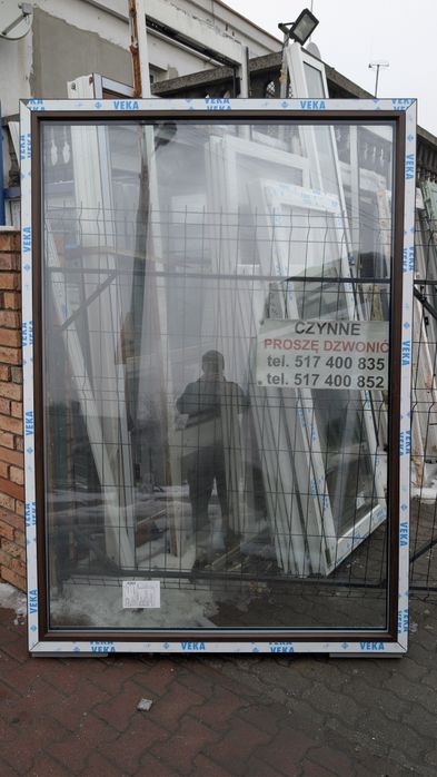KR HAUS okno 154x218 NIEOTWIERANE FIX witryna 3 szybowe nowe POZNAŃ