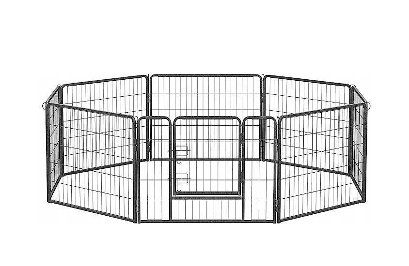 Wybieg dla szczeniąt, wybieg zewnętrzny dla psa, 8 kratek po 77x80 cm