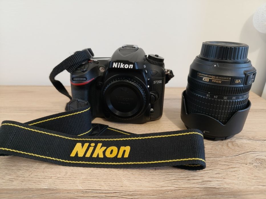 Nikon D7200 + Nikkor 18-105 + akcesoria NISKI PRZEBIEG 58398
