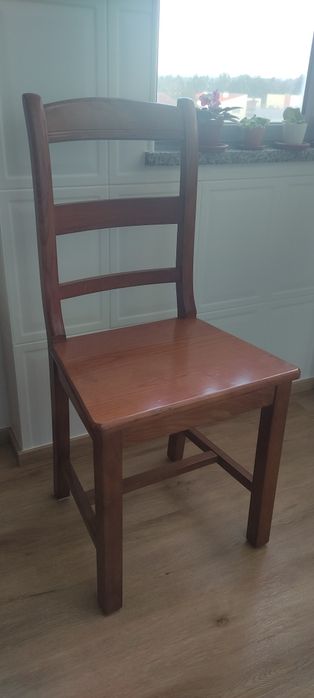 Mesa secretaria de madeira + cadeira