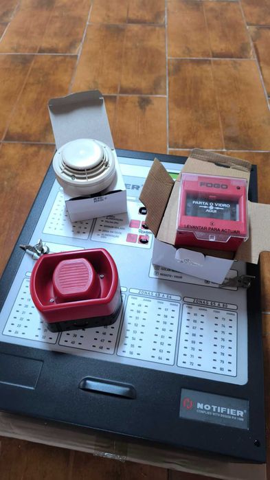 Sistema detecção incêndio Notifier