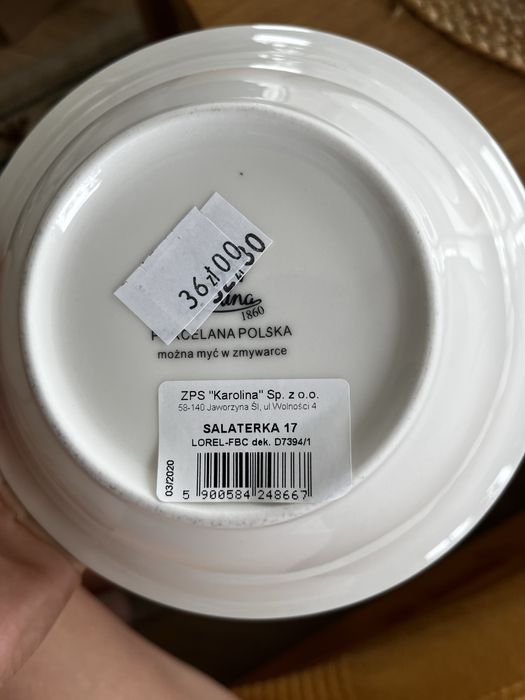 Nowy zestaw Karolina polska porcelana