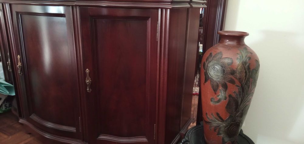 Movel boa madeira+mármore + espelho grande 50€ cada