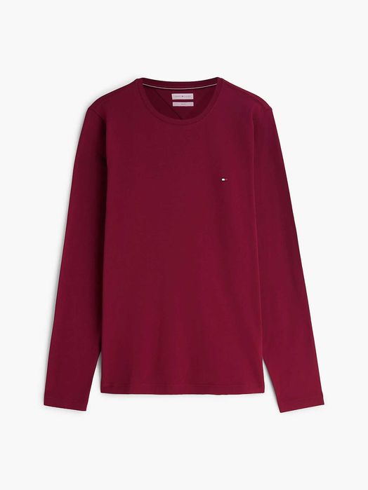 Новый лонгслив tommy hilfiger (томми slim jersey long sleeve t-shirt) c англии L