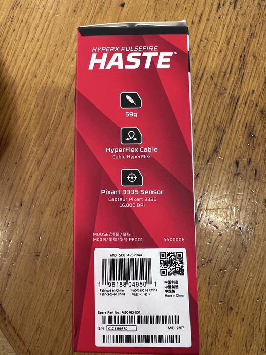 HyperX Pulsefire Haste RGB Gaming Mouse 16,000 DPI – NEW64740145169025121