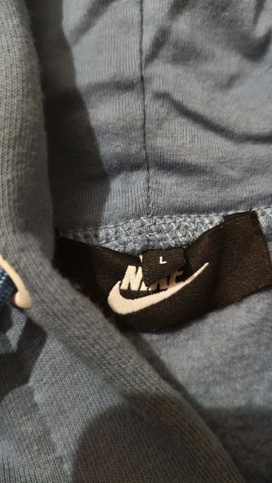 Błękitna bluza z kapturem Nike
